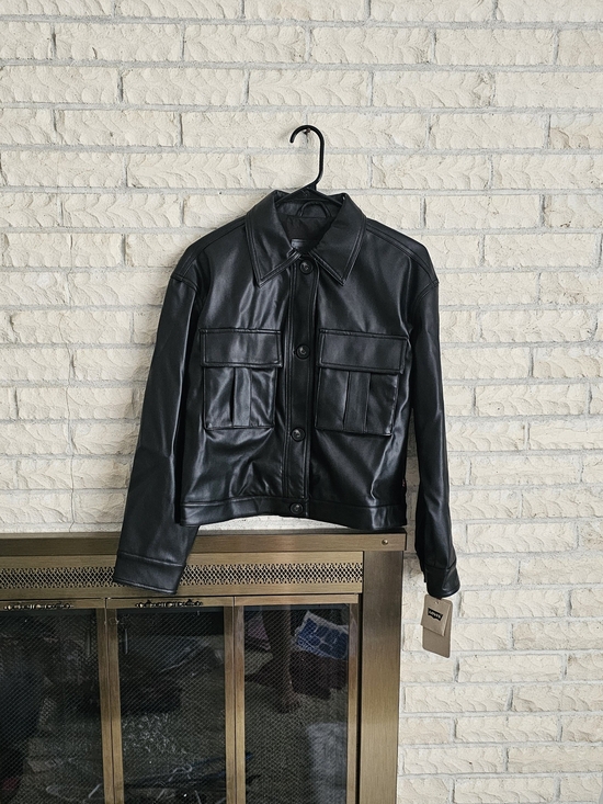 Levi's Jackets & Blazers - Levi's Black Faux Leather Jacket
